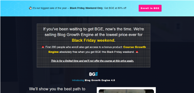 Blog Growth Engine Black Friday