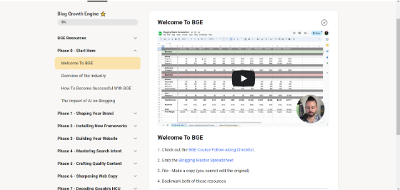 Blog Growth Engine Course