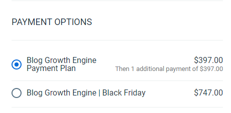 Blog Growth Engine Payment Plans